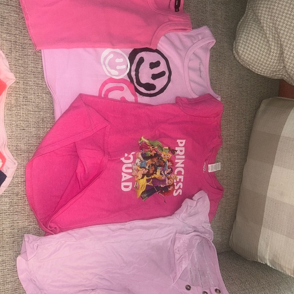 Epic Threads Girls Short Sleeve Tops - Navy, Pink, Coral & White - Picture 6 of 10